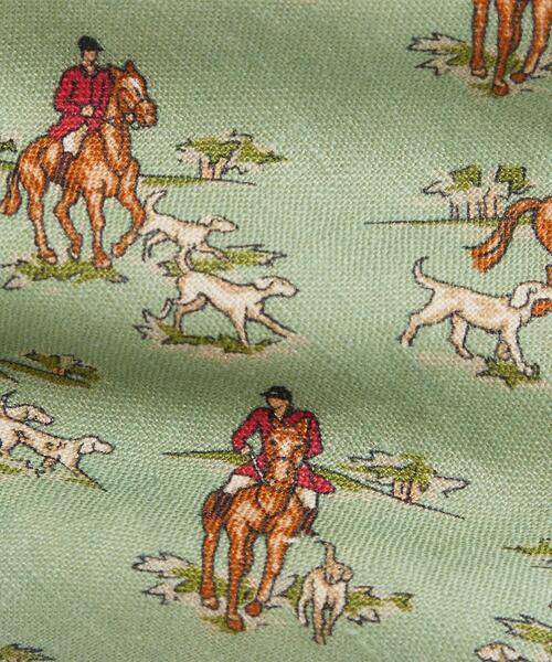 POLO RALPH LAUREN（ポロ ラルフ ローレン）の「エクエステリアンプリント リネン ネクタイ（ネクタイ・メンズ・グリーン・ONE）」の4枚目の写真