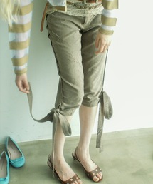 igi（イジ）の「BOW CRINKLE CAPRIS / リボンカプリパンツ（その他パンツ）」