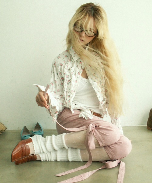 igi（イジ）の「BOW CRINKLE CAPRIS / リボンカプリパンツ（その他パンツ・レディース・ブラック/ベージュ/ピンク・FREE）」の21枚目の写真