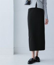 nissen | スポンジヤーン　バックスリットIラインニットスカート（ハンガー干し）＜大きいサイズ有＞(スカート)
