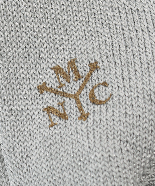 IENA（イエナ）の「MARCOMONDE/マルコモンド glitter rib sox 靴下 176N1/1GL2/20C（ソックス/靴下・レディース・バーガンディー/ブラウン/シルバー/ブルー・FREE）」の6枚目の写真