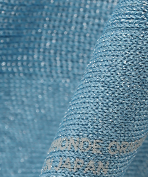 IENA（イエナ）の「MARCOMONDE/マルコモンド glitter rib sox 靴下 176N1/1GL2/20C（ソックス/靴下・レディース・バーガンディー/ブラウン/シルバー/ブルー・FREE）」の8枚目の写真