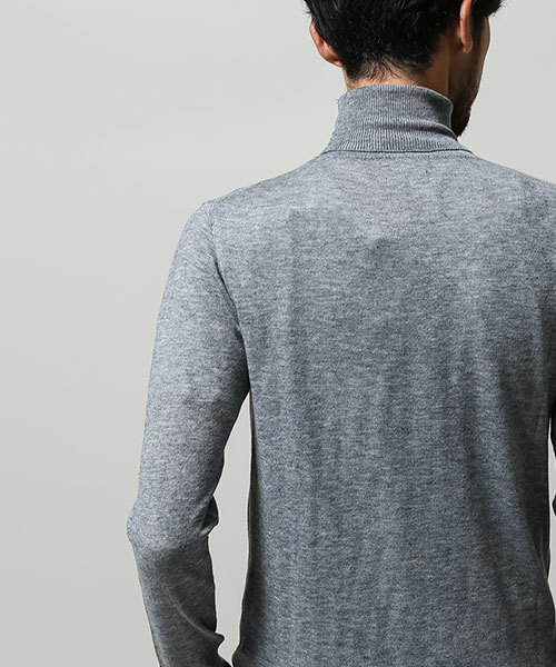 NANO universe（ナノユニバース）の「カシミヤ混タートルネックニット（ニット/セーター・メンズ・ブラック/グレー/ネイビー・LARGE/SMALL/MEDIUM）」の7枚目の写真