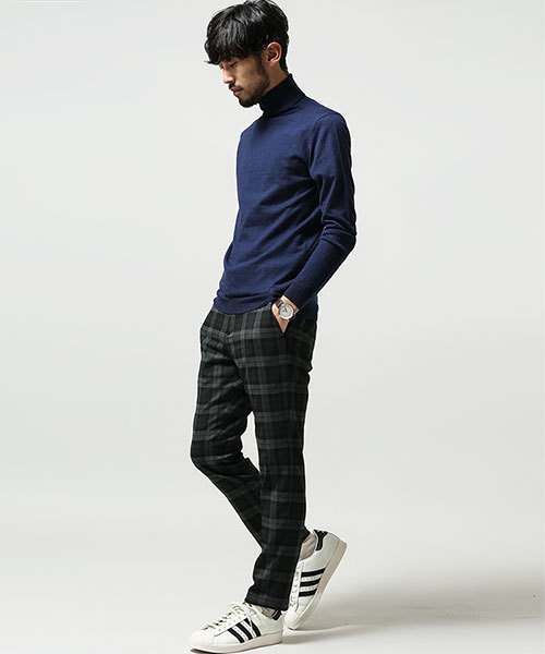 NANO universe（ナノユニバース）の「カシミヤ混タートルネックニット（ニット/セーター・メンズ・ブラック/グレー/ネイビー・LARGE/SMALL/MEDIUM）」の8枚目の写真