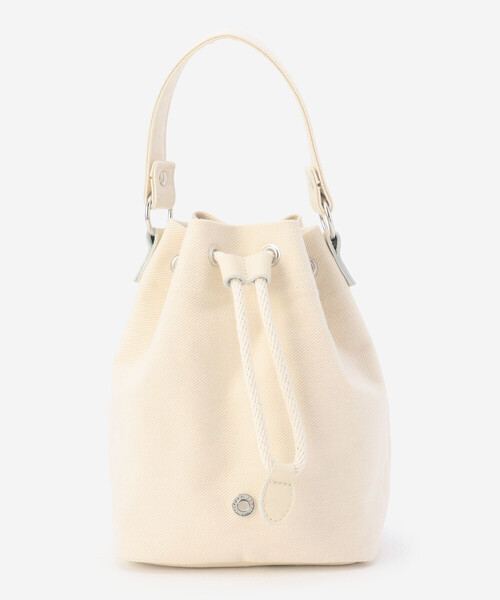 ORCIVAL（オーシバル）の「ORCIVAL | ツイル パース巾着バッグ UNISEX（ハンドバッグ・レディース・アイボリー/ブラック/ライトグレー・-）」の5枚目の写真