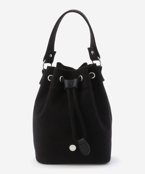 ORCIVAL（オーシバル）の「ORCIVAL | ツイル パース巾着バッグ UNISEX（ハンドバッグ・レディース・アイボリー/ブラック/ライトグレー・-）」の6枚目の写真