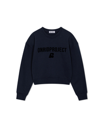 ONRIDPROJECT（オンリードプロジェクト）の「ウィメンズエッセンシャルクロップスウェットシャツ - ネイビー（スウェット）」