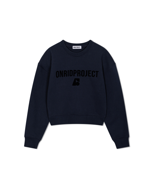 ONRIDPROJECT(オンリードプロジェクト)の「ウィメンズエッセンシャルクロップスウェットシャツ - ネイビー(スウェット・レディース・その他・FREE)」の1枚目の写真