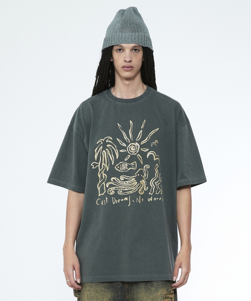 SSERPE(セルぺ)の「キャストドリームノーウォリスピグメントバンファルティカーキ(Tシャツ/カットソー・レディース・その他・MEDIUM/LARGE)」の2枚目の写真