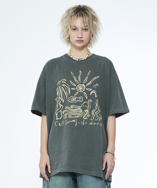 SSERPE(セルぺ)の「キャストドリームノーウォリスピグメントバンファルティカーキ(Tシャツ/カットソー・レディース・その他・MEDIUM/LARGE)」の3枚目の写真