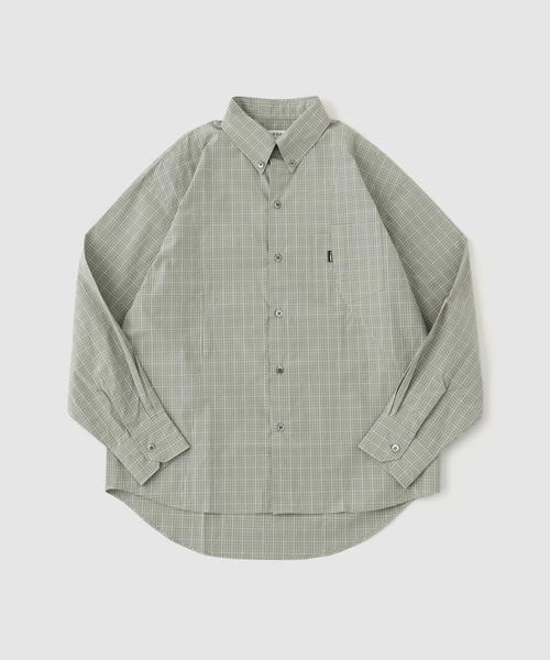 JIEDA(ジエダ)の「JIEDA / ジエダ CHECK SWITCHING SHIRT(シャツ/ブラウス・メンズ・グリーン・1/2)」の1枚目の写真