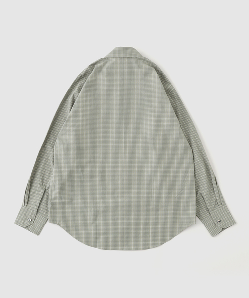 JIEDA(ジエダ)の「JIEDA / ジエダ CHECK SWITCHING SHIRT(シャツ/ブラウス・メンズ・グリーン・1/2)」の2枚目の写真