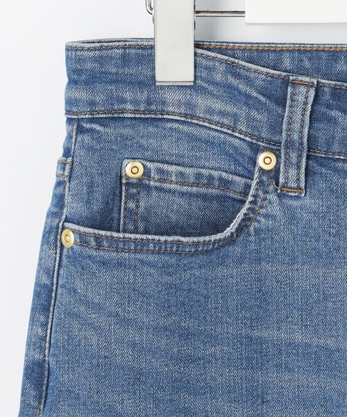 ANY SIS（エニィスィス）の「センタープレスセミフレア デニム（デニムパンツ・レディース・ネイビー系/ダルブルー系・SMALL/MEDIUM/LARGE）」の4枚目の写真