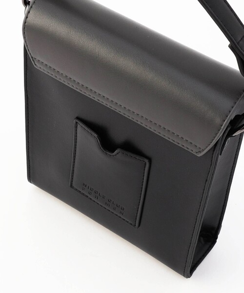 NICOLE CLUB FOR MEN（ニコルクラブフォーメン）の「2WAYフラップミニバッグ（ショルダーバッグ・メンズ・オフホワイト/ブラック/グレー系・FREE）」の18枚目の写真