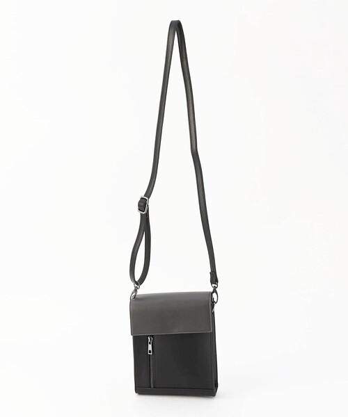 NICOLE CLUB FOR MEN（ニコルクラブフォーメン）の「2WAYフラップミニバッグ（ショルダーバッグ・メンズ・オフホワイト/ブラック/グレー系・FREE）」の22枚目の写真