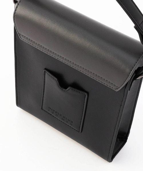 NICOLE CLUB FOR MEN（ニコルクラブフォーメン）の「2WAYフラップミニバッグ（ショルダーバッグ・メンズ・オフホワイト/ブラック/グレー系・FREE）」の7枚目の写真