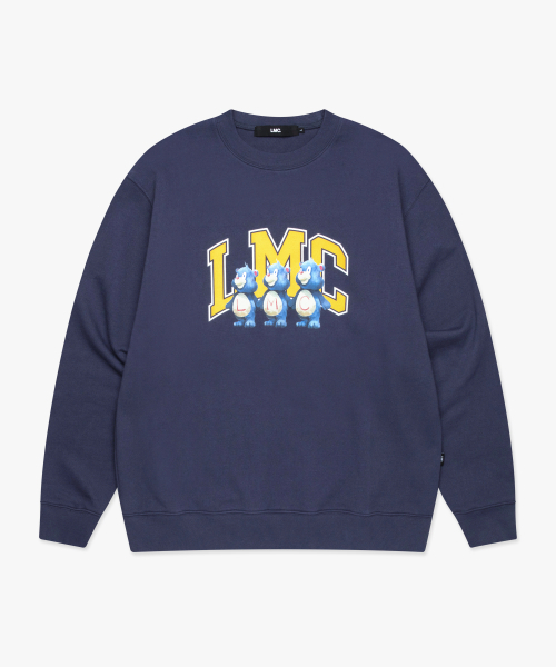LMCの「THREE BEARS ARCH LOGO SWEATSHIRT vintage blue(スウェット・レディース・その他・S/M/L/XL)」の3枚目の写真