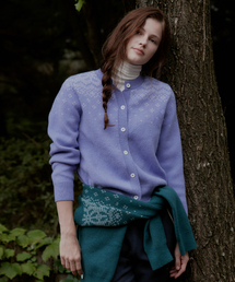 STUDIO&PARC（スタジオアンドパルク）の「ノルディックニットカーディガン_バイオレット（カーディガン/ボレロ）」