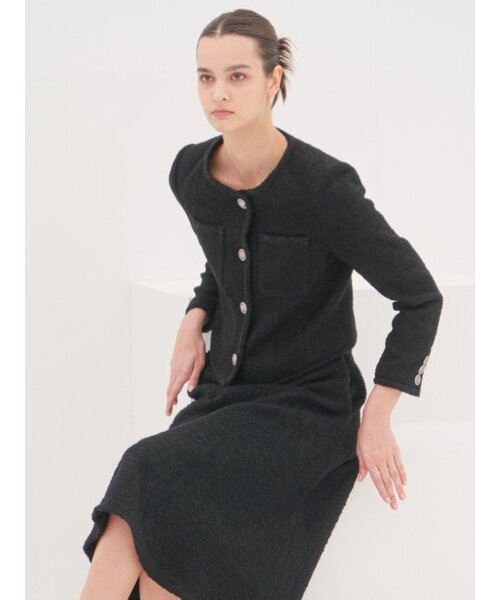 ACUD（アクド）の「Alpaca Tweed Flare Skirt _Black（スカート・レディース・ブラック・M/S）」の3枚目の写真
