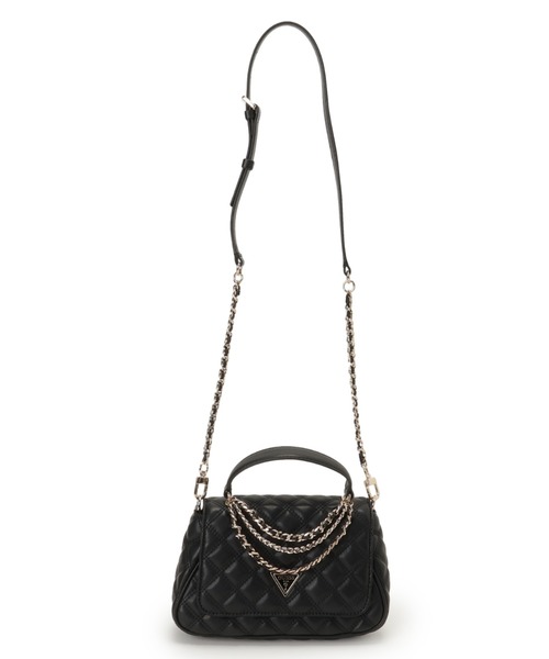 Guess（ゲス）の「GIULLY Ii Top Handle Flap ハンドバッグ  （ハンドバッグ・レディース・オフホワイト/ブラック・ONE SIZE）」の5枚目の写真