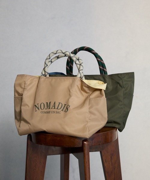 NOMADIS(ノマディス)の「【NOMADIS】<別注>SAC BAG(トートバッグ・レディース・ライトベージュ/オリーブ・フリー)」の2枚目の写真