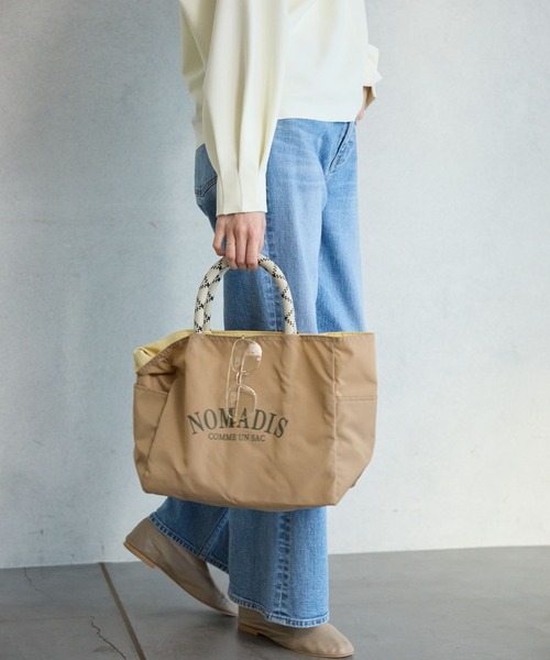 NOMADIS(ノマディス)の「【NOMADIS】<別注>SAC BAG(トートバッグ・レディース・ライトベージュ/オリーブ・フリー)」の20枚目の写真