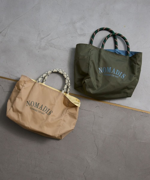 NOMADIS(ノマディス)の「【NOMADIS】<別注>SAC BAG(トートバッグ・レディース・ライトベージュ/オリーブ・フリー)」の12枚目の写真
