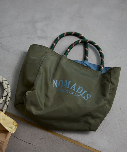 NOMADIS(ノマディス)の「【NOMADIS】<別注>SAC BAG(トートバッグ・レディース・ライトベージュ/オリーブ・フリー)」の13枚目の写真