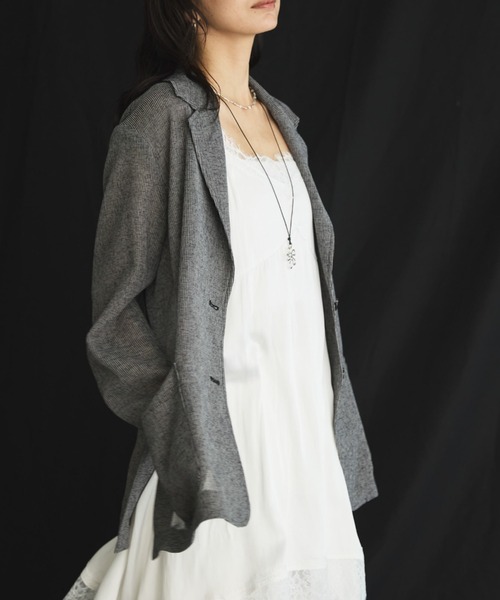 Doux archives(ドゥアルシーヴ)の「ヴィンテージサテンレースキャミ(シャツ/ブラウス・レディース・オフホワイト/ブラック/アイボリー・FREE)」の7枚目の写真