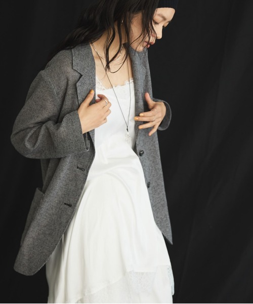 Doux archives(ドゥアルシーヴ)の「ヴィンテージサテンレースキャミ(シャツ/ブラウス・レディース・オフホワイト/ブラック/アイボリー・FREE)」の8枚目の写真