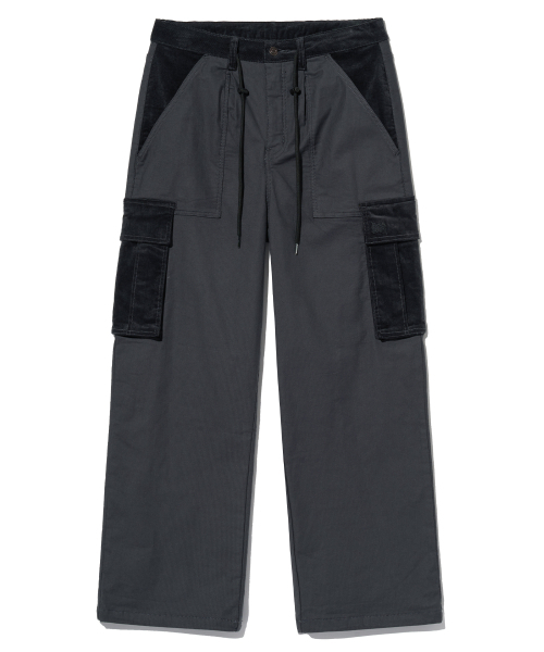 BROWNBREATH(ブラウンブレス)の「TAG CORDUROY CARGO PANTS - CHARCOAL(その他パンツ・レディース・その他・M/XL/L)」の1枚目の写真