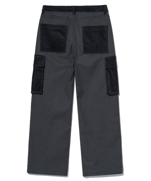 BROWNBREATH(ブラウンブレス)の「TAG CORDUROY CARGO PANTS - CHARCOAL(その他パンツ・レディース・その他・M/XL/L)」の2枚目の写真