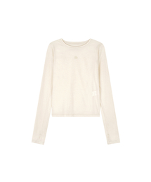 シルケットロングスリーブTシャツ (ライトイエロー)