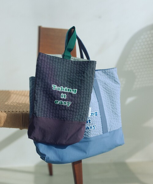 green label relaxing（グリーンレーベルリラクシング）の「レッスントート（レタード） / キッズ（トートバッグ・キッズ・ライトブルー/ダークグレー・FREE）」の3枚目の写真