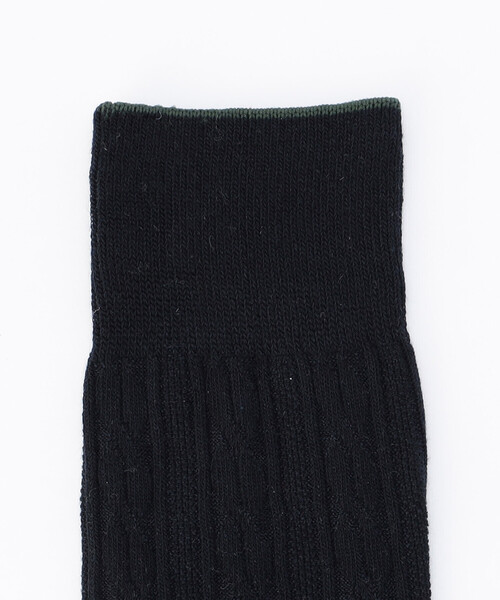 COMME CA ISM（コムサイズム）の「リンクス編み ケーブル柄 ソックス（ソックス/靴下・メンズ・ネイビー/レッド/グリーン/オフホワイト・27cm）」の5枚目の写真