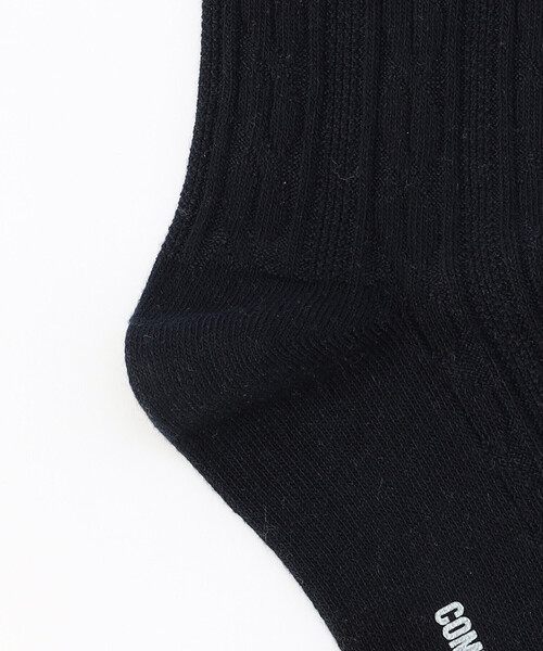 COMME CA ISM（コムサイズム）の「リンクス編み ケーブル柄 ソックス（ソックス/靴下・メンズ・ネイビー/レッド/グリーン/オフホワイト・27cm）」の6枚目の写真