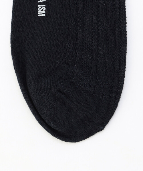 COMME CA ISM（コムサイズム）の「リンクス編み ケーブル柄 ソックス（ソックス/靴下・メンズ・ネイビー/レッド/グリーン/オフホワイト・27cm）」の7枚目の写真