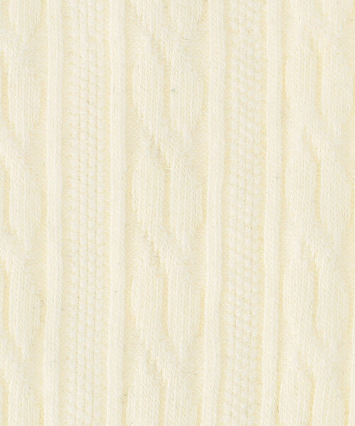 COMME CA ISM（コムサイズム）の「リンクス編み ケーブル柄 ソックス（ソックス/靴下・メンズ・ネイビー/レッド/グリーン/オフホワイト・27cm）」の9枚目の写真