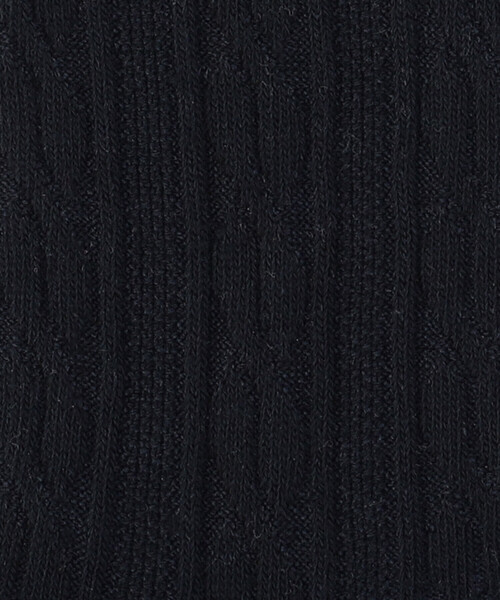 COMME CA ISM（コムサイズム）の「リンクス編み ケーブル柄 ソックス（ソックス/靴下・メンズ・ネイビー/レッド/グリーン/オフホワイト・27cm）」の10枚目の写真