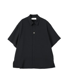 セール】Sheer Tile Check Drawstring Short Sleeve Jaket（シャツ