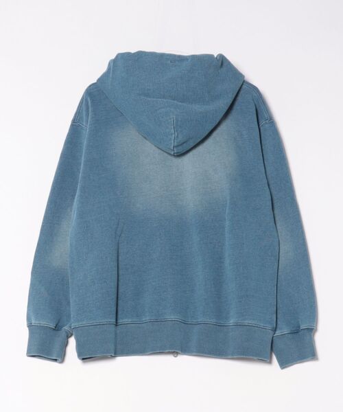 ムラサキスポーツ(ムラサキスポーツ)の「DEAR LAUREL/ディアローレル (SETUP対応) CUT DNM PARKA パーカー DL26S-1201(パーカー・メンズ・ライトインディゴブルー/インディゴブルー・M/L)」の3枚目の写真