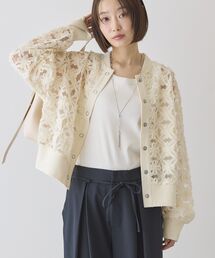 アートレースカーディガン