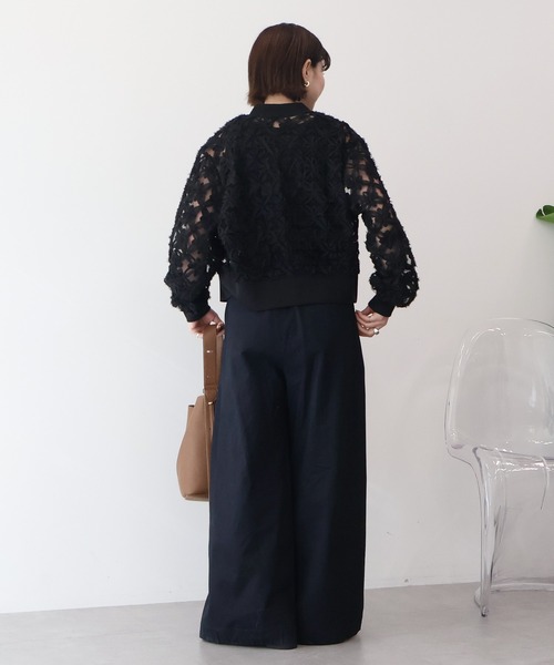 AMERICAN HOLIC（アメリカンホリック）の「アートレースカーディガン（カーディガン/ボレロ・レディース・ブラック/ブラウン/ピンク/アイボリー/ライトイエロー・M/L）」の16枚目の写真