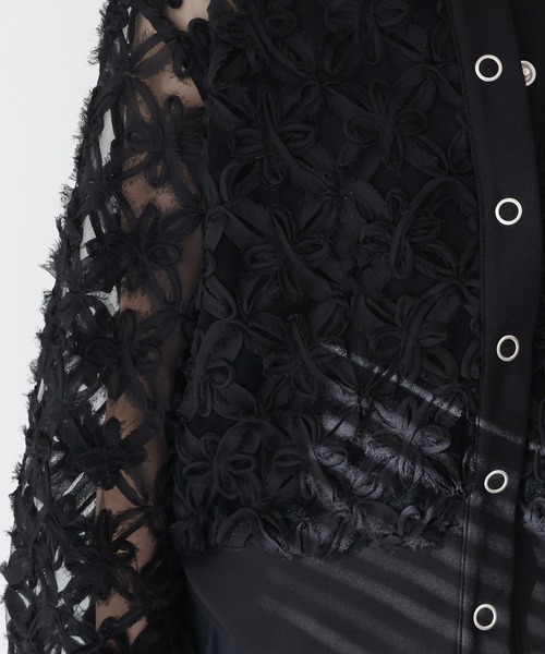 AMERICAN HOLIC（アメリカンホリック）の「アートレースカーディガン（カーディガン/ボレロ・レディース・ブラック/ブラウン/ピンク/アイボリー/ライトイエロー・M/L）」の12枚目の写真