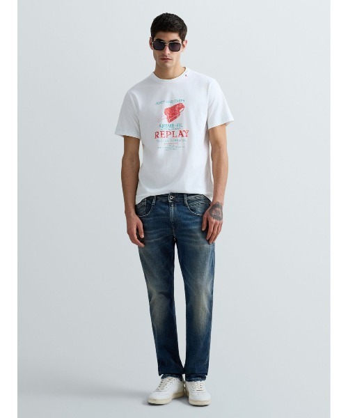 REPLAY（リプレイ）の「ヘビーコットンジャージーアイスバーTシャツ（Tシャツ/カットソー・メンズ・ホワイト・X-LARGE/LARGE/MEDIUM/SMALL）」の2枚目の写真