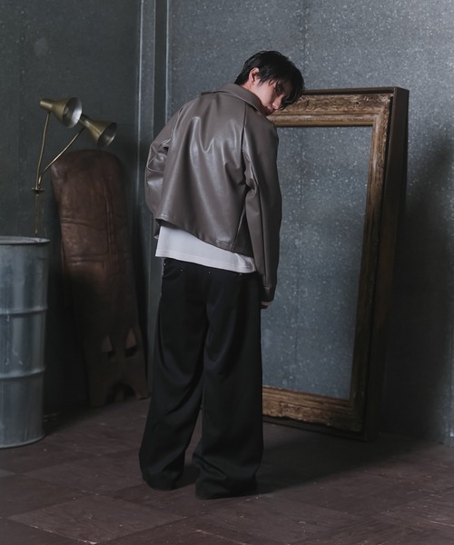 セール】Fireman Hook Leather Jacket / ファイヤーマンフックレザー