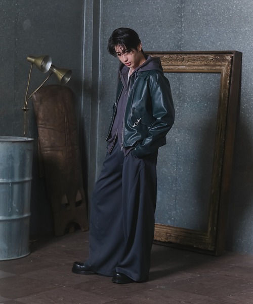セール】Fireman Hook Leather Jacket / ファイヤーマンフックレザー