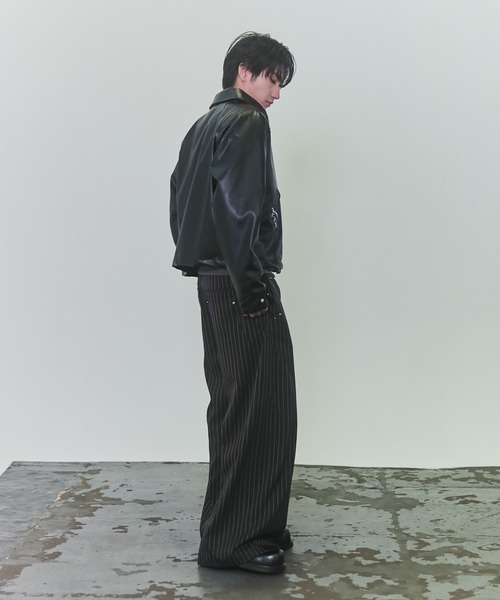 Confirm（コンファーム）の「Fireman Hook Leather Jacket / ファイヤーマンフックレザージャケット メンズ レディース ユニセックス（ライダースジャケット・メンズ・ブラック/カーキ/グリーン・M/L）」の11枚目の写真