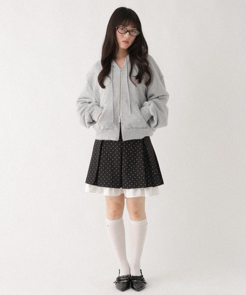 Heather（ヘザー）の「シャギーカットフーディ　647911（パーカー・レディース・ネイビー/アイボリー/グレー・FREE）」の15枚目の写真