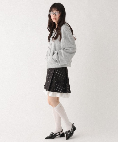 Heather（ヘザー）の「シャギーカットフーディ　647911（パーカー・レディース・ネイビー/アイボリー/グレー・FREE）」の17枚目の写真